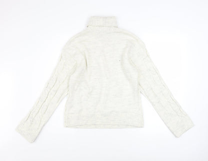 Womens UK Size S Marks and Spencer Ivory Pullover Jumper