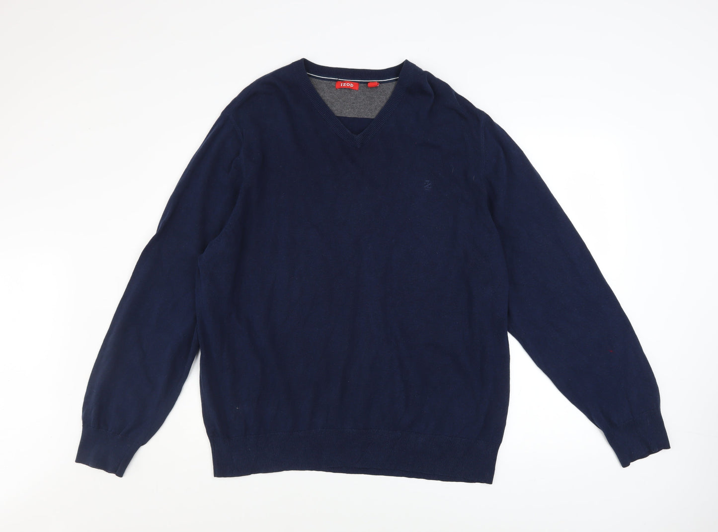 Mens UK Size XL IZOD Blue Pullover Jumper