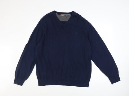 Mens UK Size XL IZOD Blue Pullover Jumper