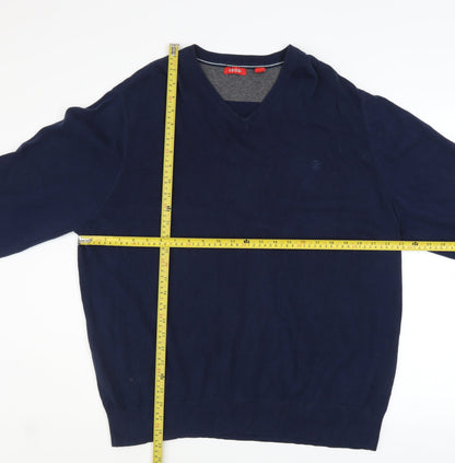 Mens UK Size XL IZOD Blue Pullover Jumper