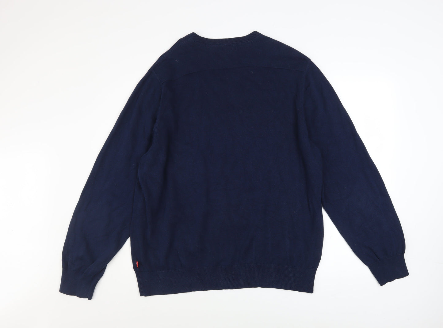 Mens UK Size XL IZOD Blue Pullover Jumper