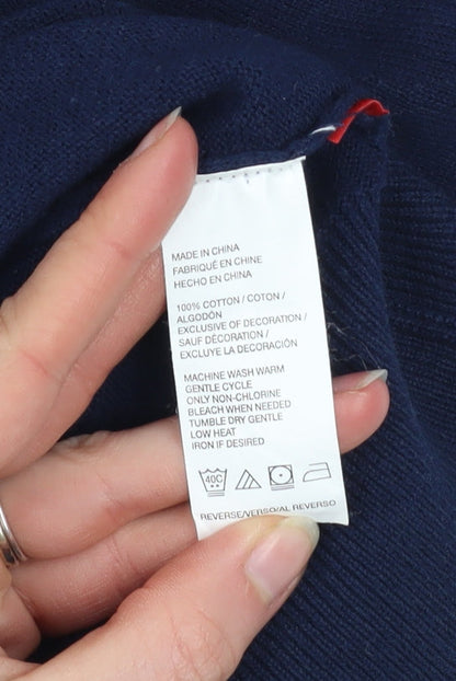Mens UK Size XL IZOD Blue Pullover Jumper