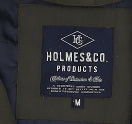 Mens UK Size M Holmes & Co Green Parka Coat