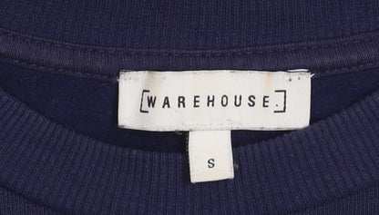 Womens UK Size S Warehouse Blue Pullover Sweatshirt