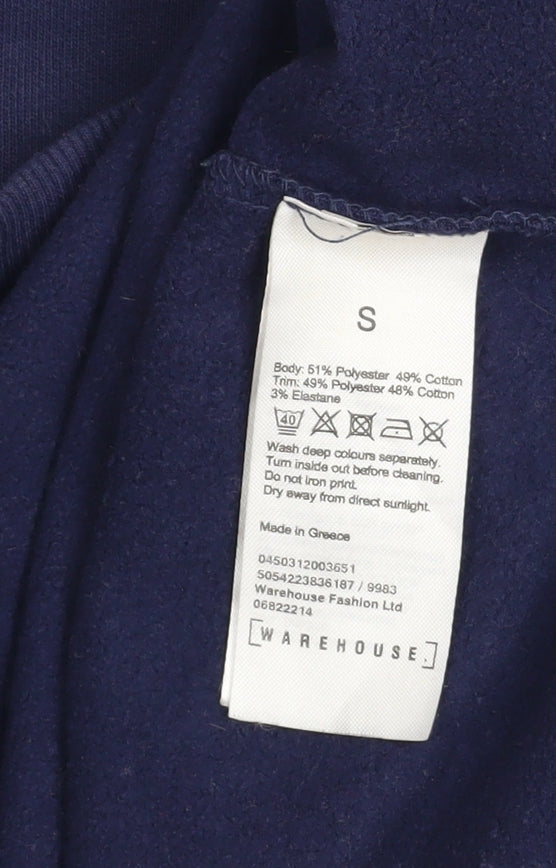 Womens UK Size S Warehouse Blue Pullover Sweatshirt