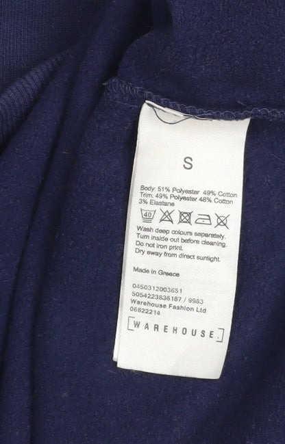 Womens UK Size S Warehouse Blue Pullover Sweatshirt