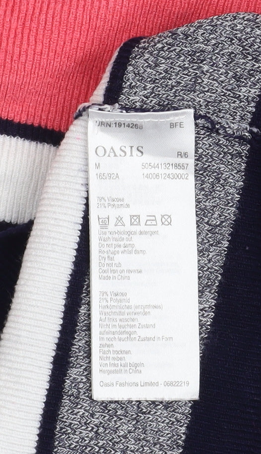 Womens UK Size M Oasis Multicoloured Pullover Jumper