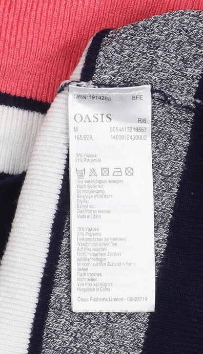Womens UK Size M Oasis Multicoloured Pullover Jumper