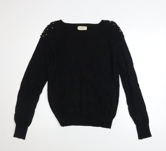 Womens UK Size 12 NEXT Black Pullover Jumper