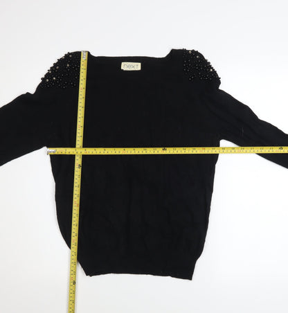 Womens UK Size 12 NEXT Black Pullover Jumper