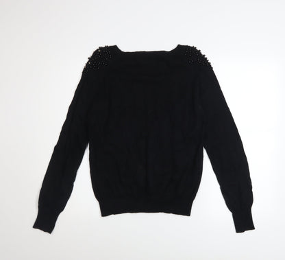 Womens UK Size 12 NEXT Black Pullover Jumper