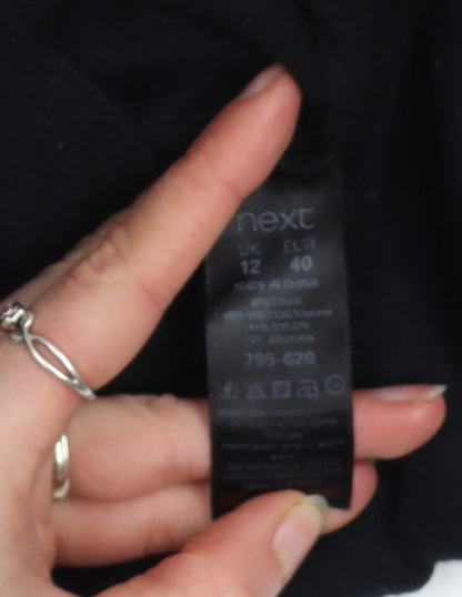 Womens UK Size 12 NEXT Black Pullover Jumper