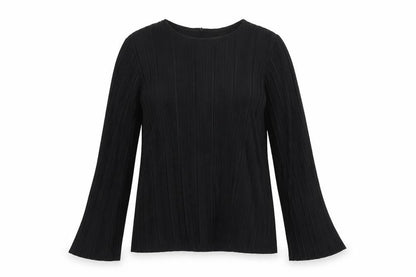 Womens UK Size XS Gallery Black Basic Blouse