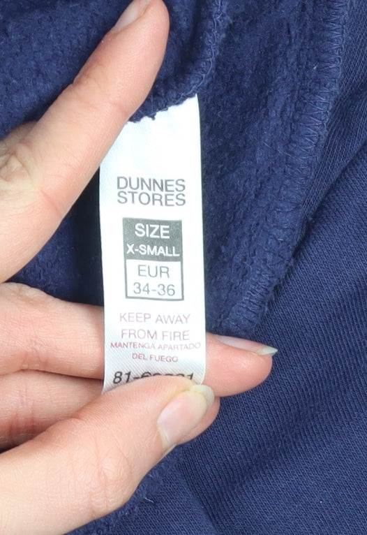 Womens UK Size XS Dunnes Stores Blue Pullover Sweatshirt