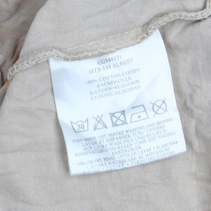 Mens UK Size L Brave Soul Beige  T-Shirt