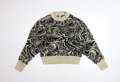 Womens UK Size S Topshop Black Pullover Jumper