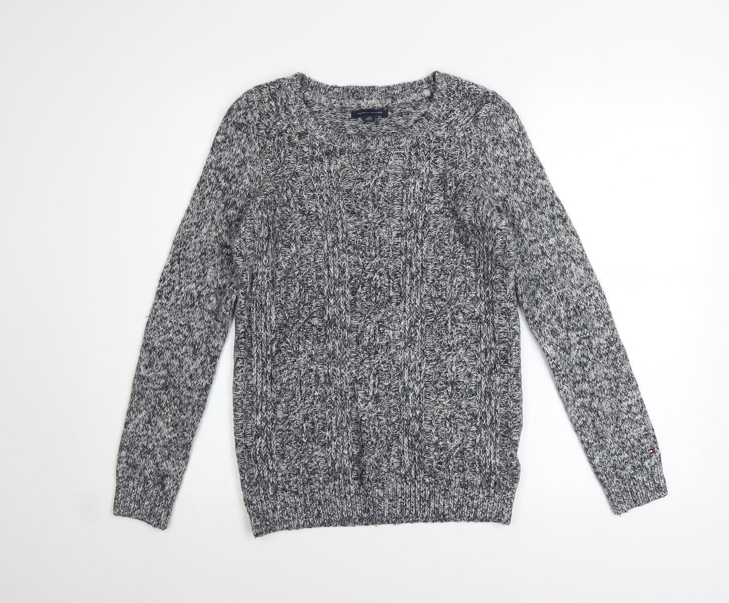 Womens UK Size XS Tommy Hilfiger Grey Pullover Jumper