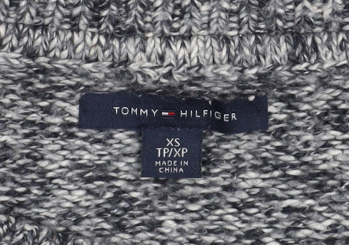 Womens UK Size XS Tommy Hilfiger Grey Pullover Jumper