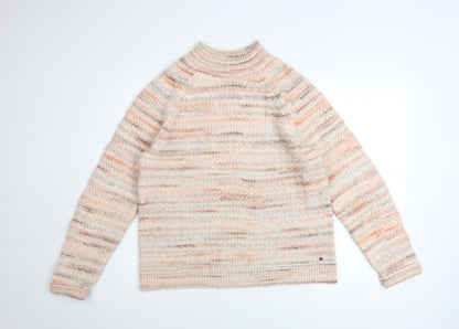 Womens UK Size 10 Fat Face Beige Pullover Jumper