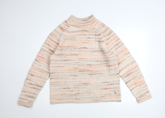 Womens UK Size 10 Fat Face Beige Pullover Jumper