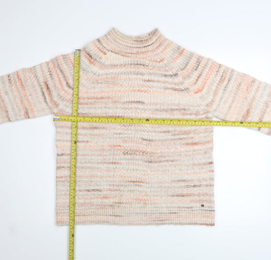 Womens UK Size 10 Fat Face Beige Pullover Jumper