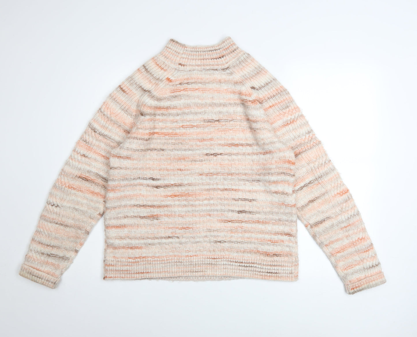 Womens UK Size 10 Fat Face Beige Pullover Jumper