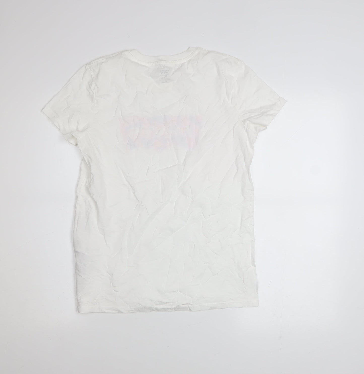Womens UK Size S Levi's White Basic T-Shirt