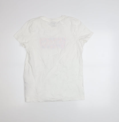 Womens UK Size S Levi's White Basic T-Shirt