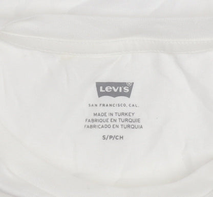 Womens UK Size S Levi's White Basic T-Shirt