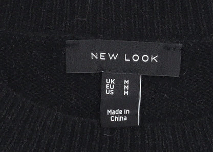 Womens UK Size M New Look Black Pullover Jumper