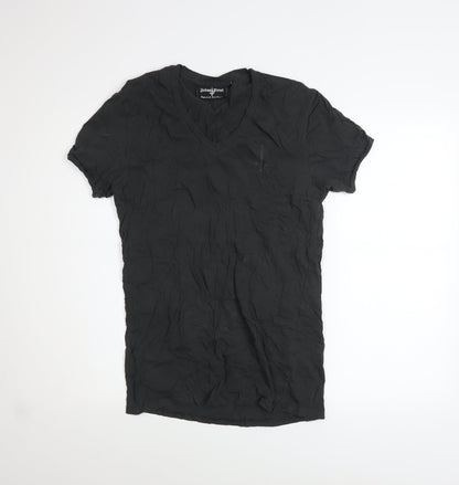 Womens UK Size 10 Judas Sinned Black Basic T-Shirt