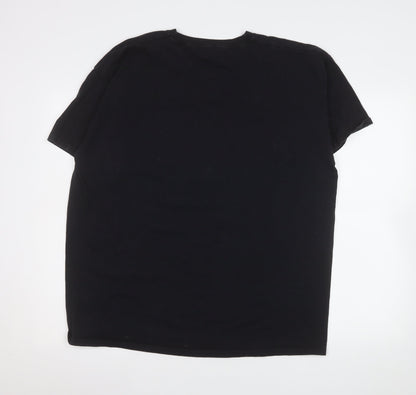 Mens UK Size L The Rolling Stones Black  T-Shirt