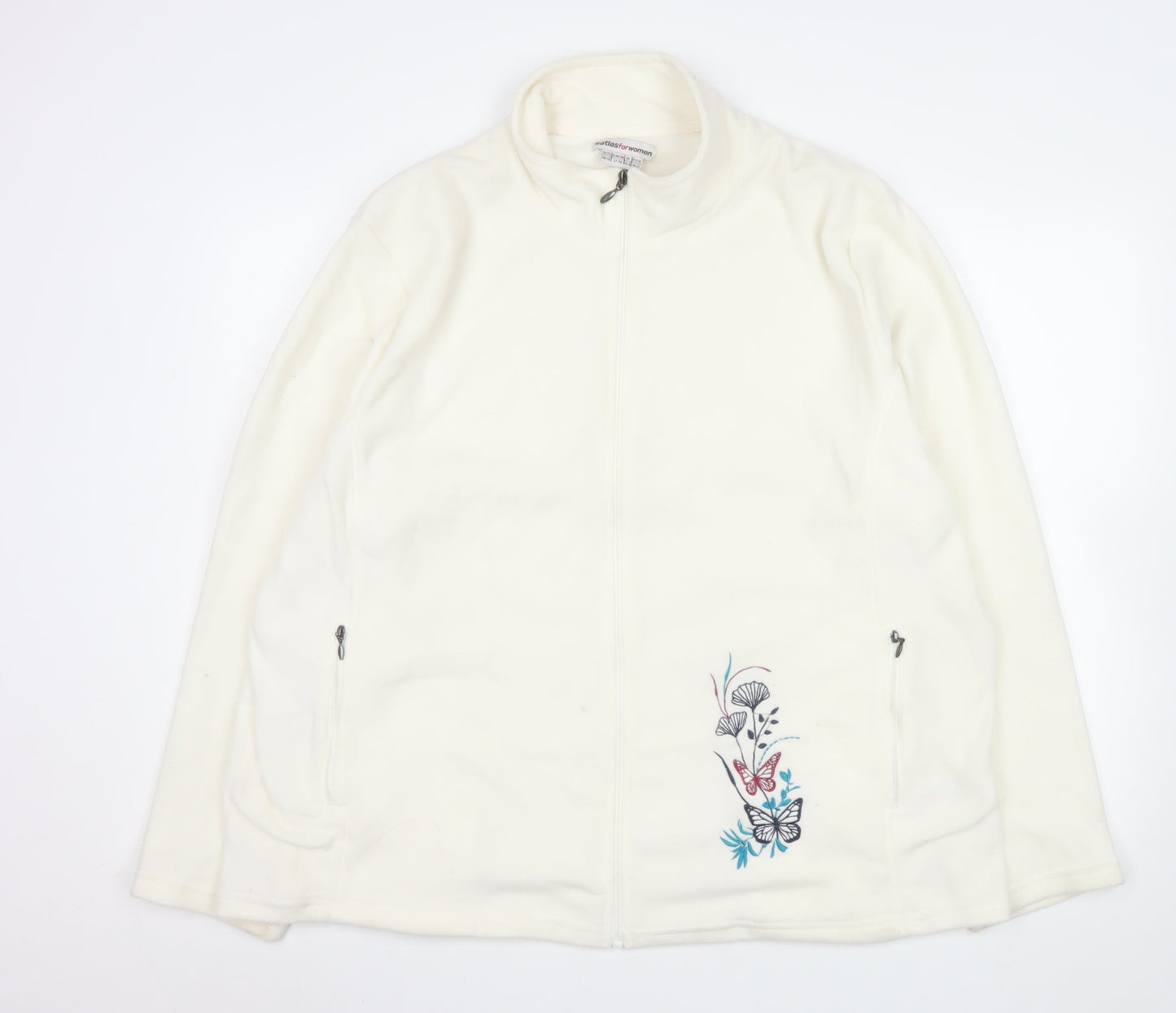 Womens UK Size 24-26 atlasforwomen White Basic Jacket
