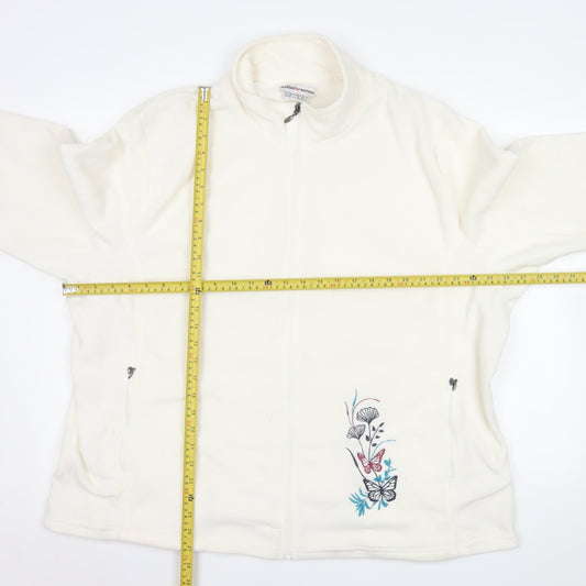 Womens UK Size 24-26 atlasforwomen White Basic Jacket