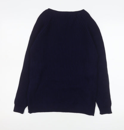 Womens UK Size S Peacocks Blue Pullover Jumper