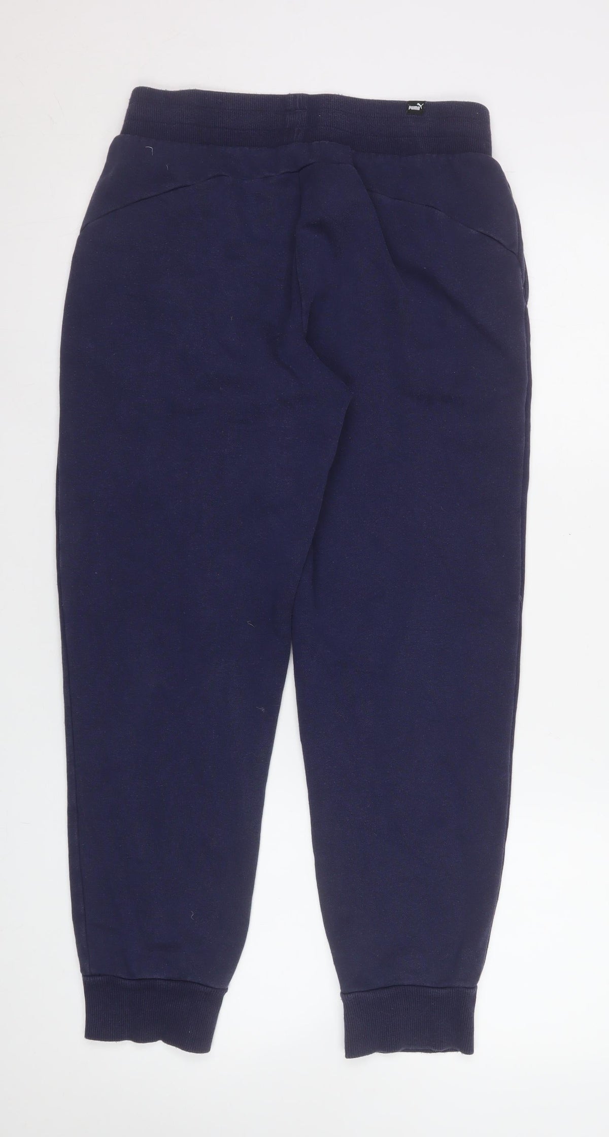 Mens UK Size S PUMA Regular Fit Jogger Blue Trousers