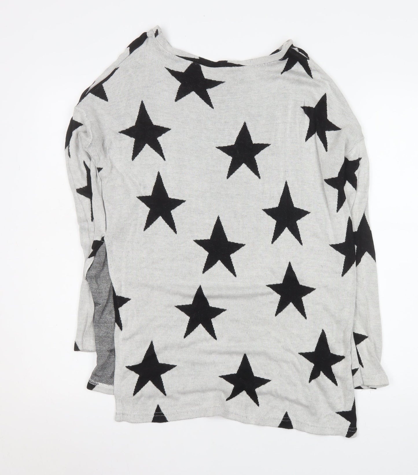 Womens UK Size XS H&M Grey Basic T-Shirt