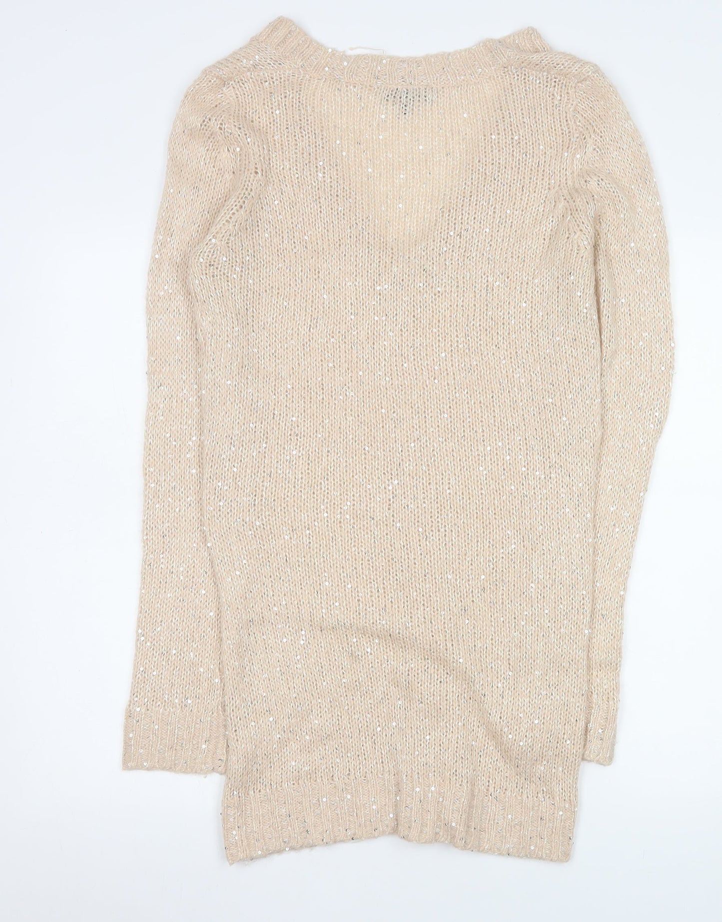 Womens UK Size 12 Warehouse Beige Pullover Jumper