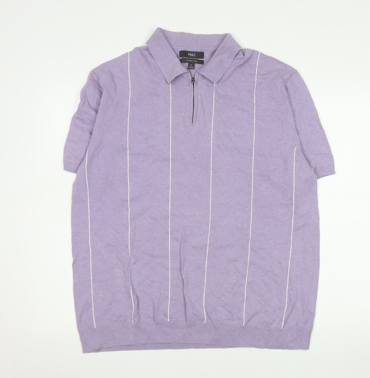 Mens UK Size XL Marks and Spencer Cotton Blend Polo Shirt