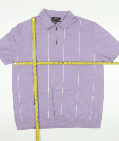 Mens UK Size XL Marks and Spencer Cotton Blend Polo Shirt
