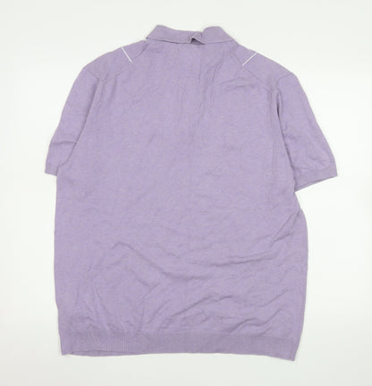 Mens UK Size XL Marks and Spencer Cotton Blend Polo Shirt