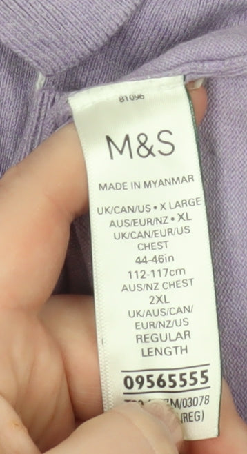 Mens UK Size XL Marks and Spencer Cotton Blend Polo Shirt