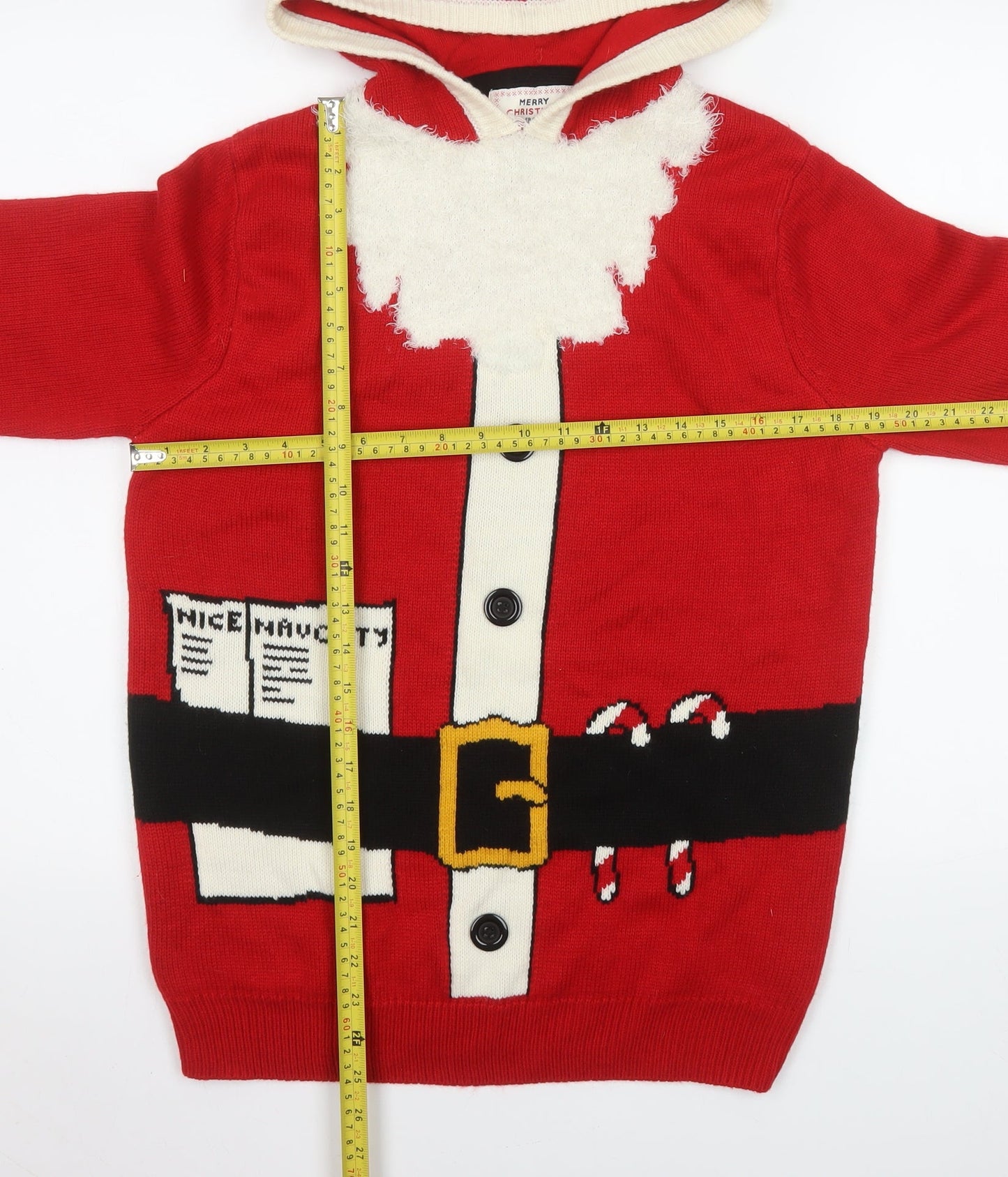 Mens UK Size M NEXT Red Cardigan Jumper