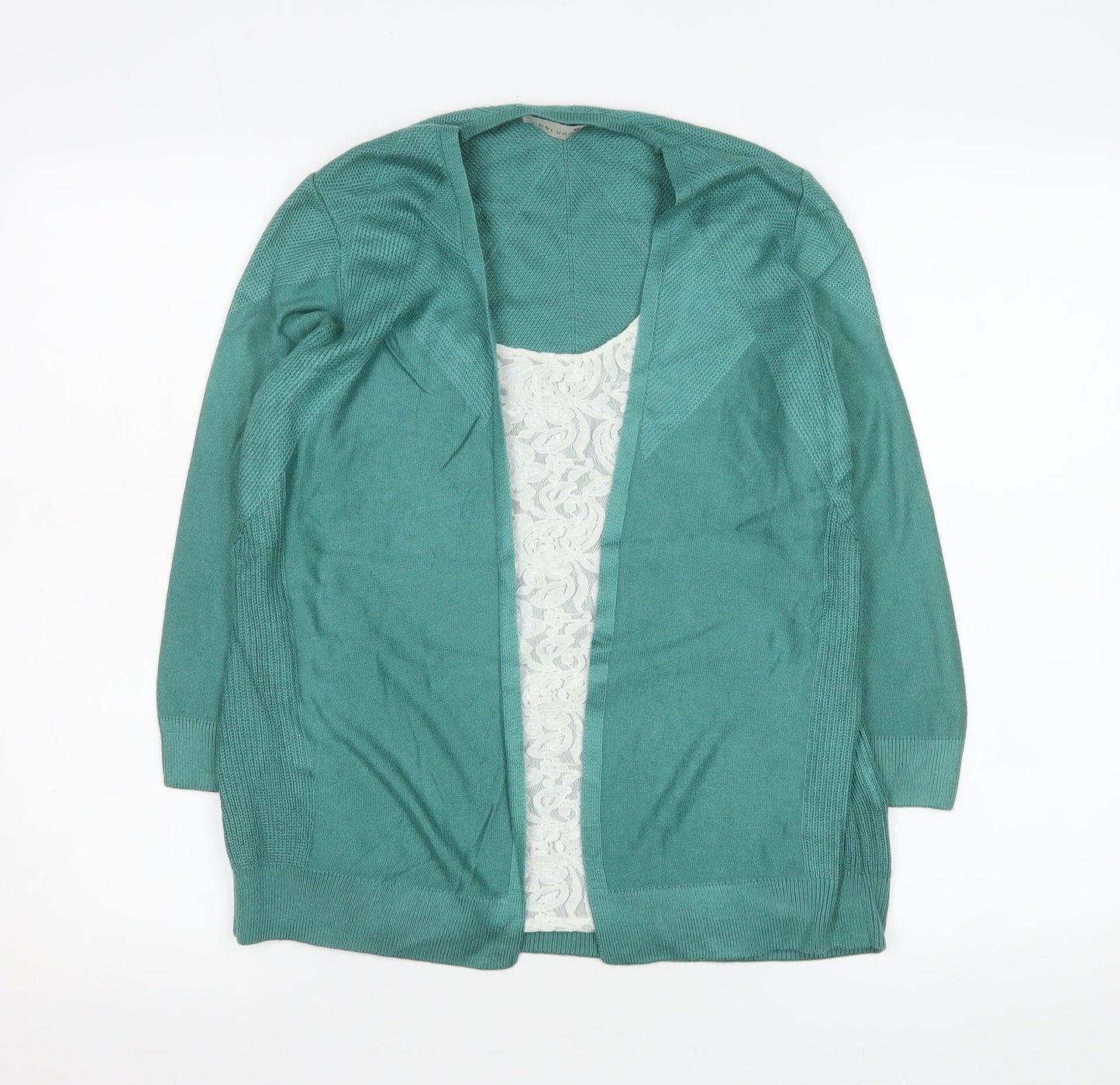 Womens UK Size 10 Marks and Spencer Green Tunic Blouse