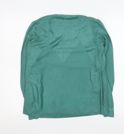 Womens UK Size 10 Marks and Spencer Green Tunic Blouse