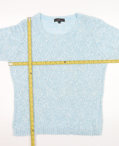 Womens UK Size L/XL Mudflower Blue Pullover Jumper