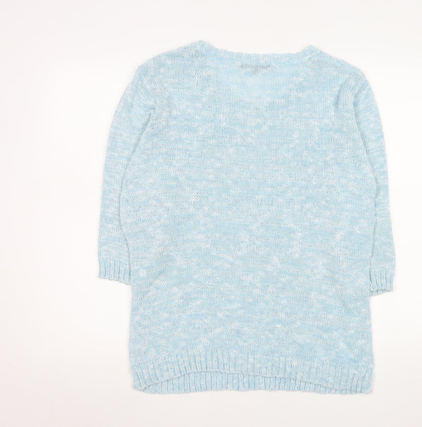 Womens UK Size L/XL Mudflower Blue Pullover Jumper