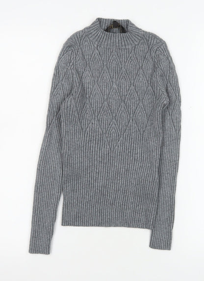 Womens UK Size 8 Lipsy Grey Pullover Jumper