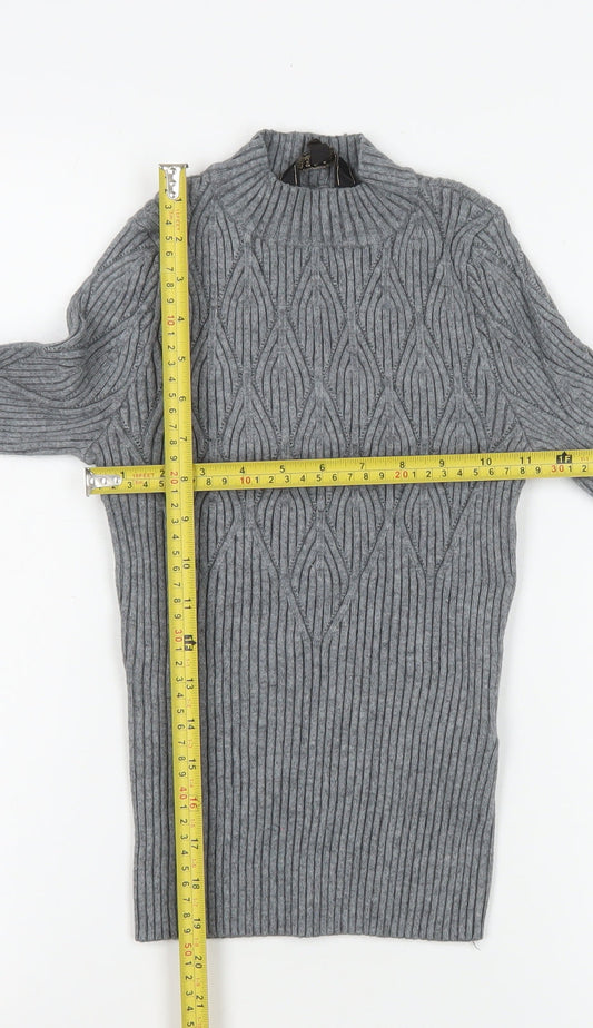Womens UK Size 8 Lipsy Grey Pullover Jumper