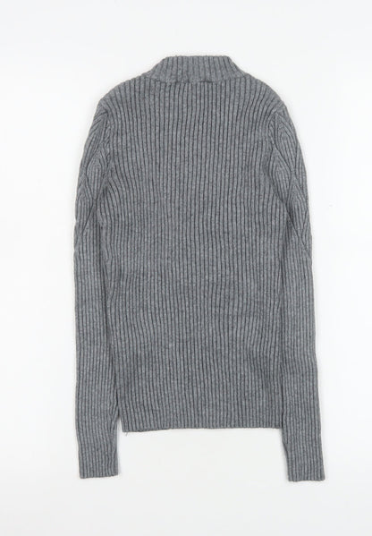 Womens UK Size 8 Lipsy Grey Pullover Jumper